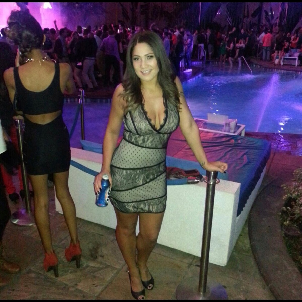 black lace halter cocktail dress Sonella Lace Halter Mini Dress Black main image 1